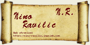 Nino Ravilić vizit kartica